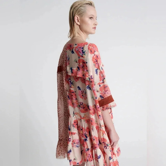 One Teaspoon NWT Night Dance Asymmetric Babydoll Dress Oversized - Picture 3 of 7